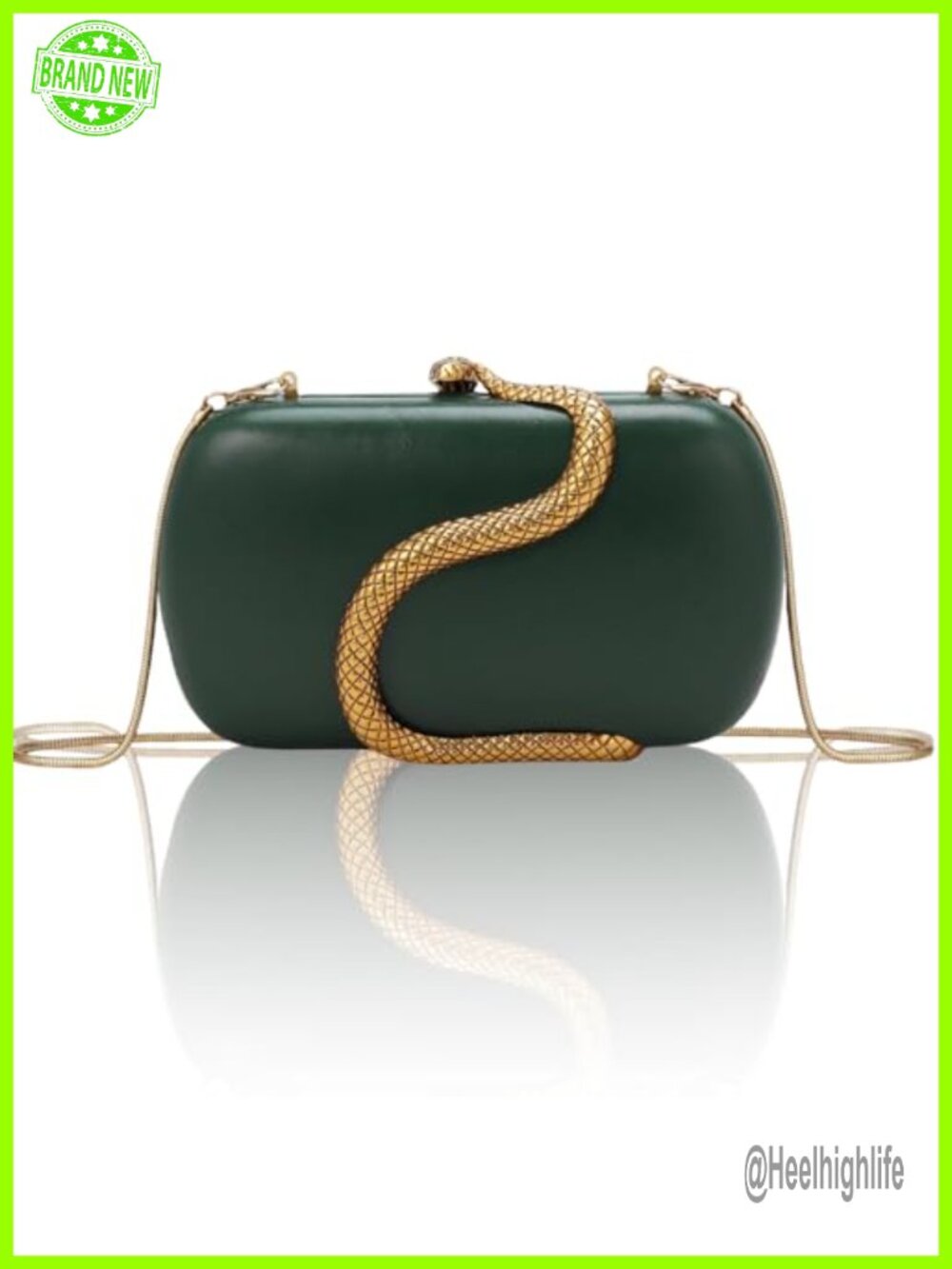 Womens Vintage PU Leather Clutch Evening Bag Crossbody with Detachable Chain